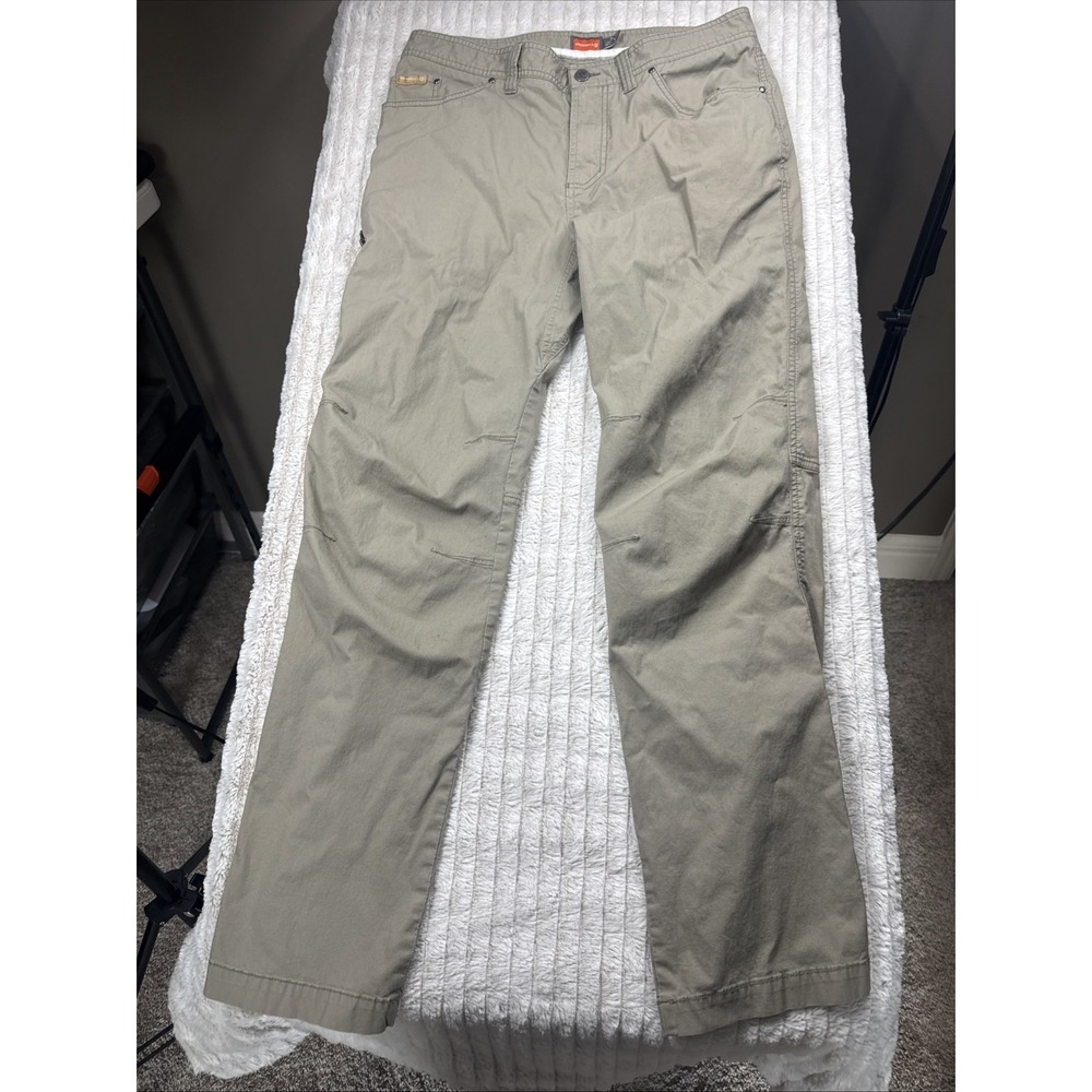 MERRELL Size 34x32 Men's Beige Cotton‎ Blend Zip Fly Zip Pocket Outdoor Pants